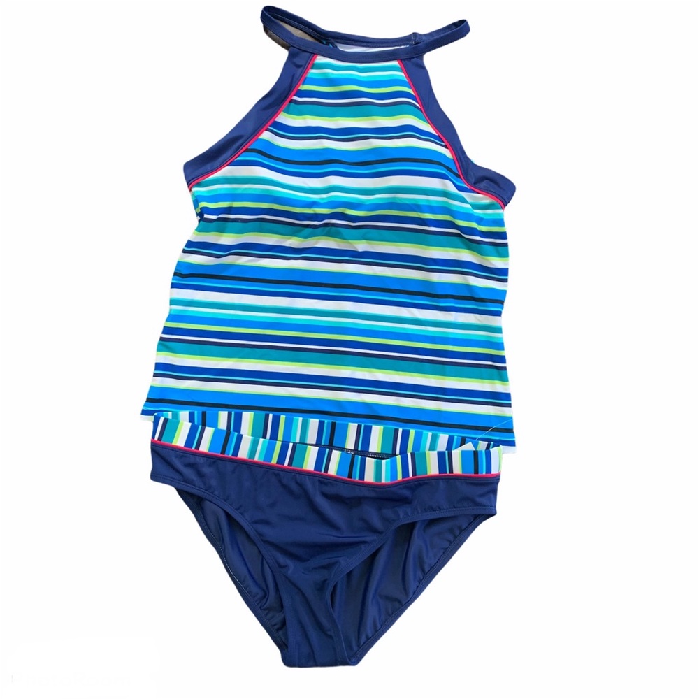 NWT 2 PIECE SWIMSUIT SWIMWEAR TANKINI/BOTTOMS